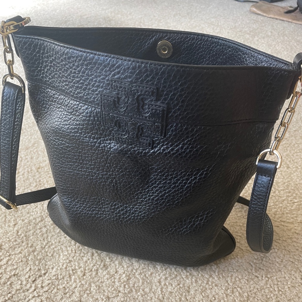 Tory Burch Pebbled Leather Crossbody Bag